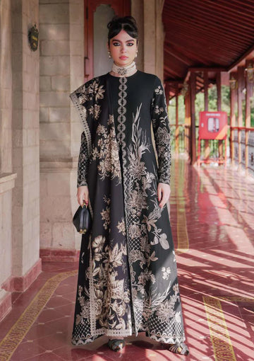 Charizma The Silk Embroidered Unstitched 3 Piece Silk Suit - S-28