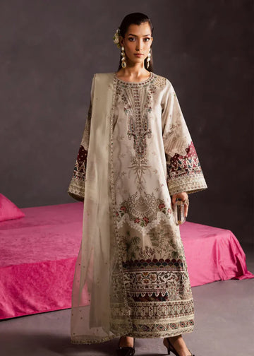 Charizma The Silk Embroidered Unstitched 3 Piece Silk Suit - S-29